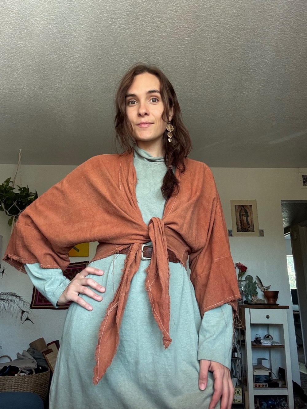 Raw Silk Tie Top by Sparrow Co